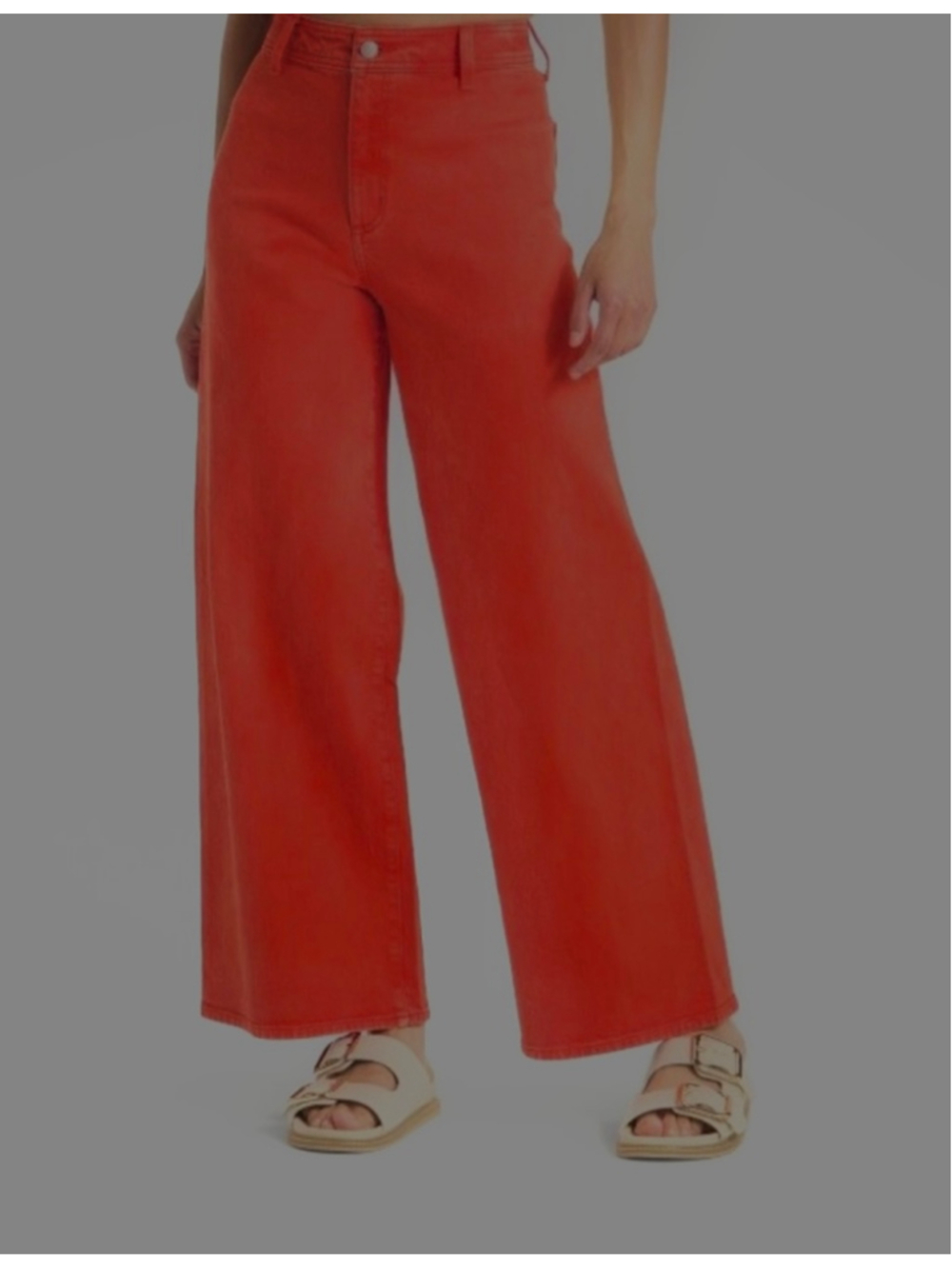 NEW Red Universal Thread Juniors Sailor Wide Leg Pants High Rise 4 - Picture 4 of 4
